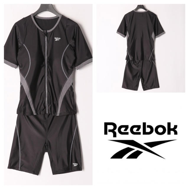 Reebok(リーボック)のReebok 17号　袖付き水着　前ジッパー　セパレート　新品タグ付きレディース レディースの水着/浴衣(水着)の商品写真