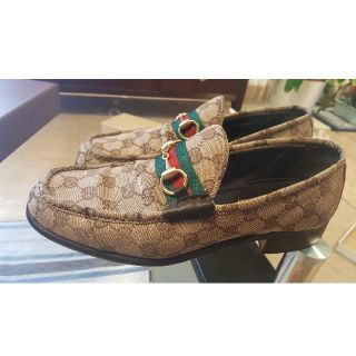 グッチ(Gucci)のGGキャンバス サイズ42E（26,5cm）メンズシューズー正規品(ドレス/ビジネス)