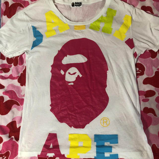 APE Tシャツ 白L 大猿 シャークパーカー