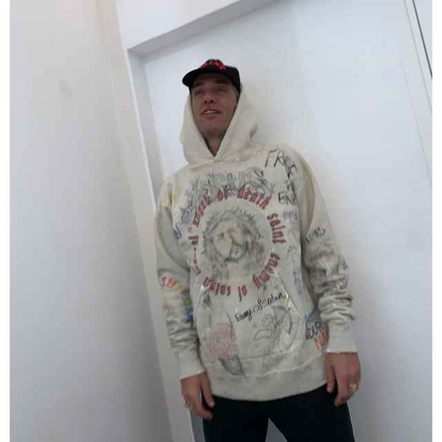 OFF-WHITE - 【即発送可】SAINT MICHAEL SM7 HOODIE 希少: Lサイズの OFF-WHITE - 【即発送可】SAINT MICHAEL SM7 HOODIE 希少: Lサイズの