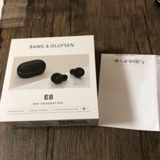 Beoplay E8 3rd ブラック　バングアンドオルフセン　B&O(ヘッドフォン/イヤフォン)