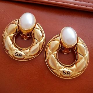 ソニアリキエル(SONIA RYKIEL)のSONIA RYKIEL ヴィンテージ大ぶりイヤリング(イヤリング)