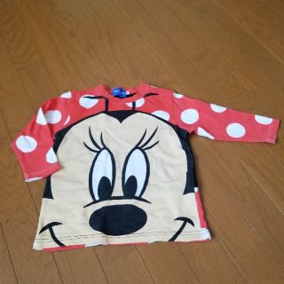 ディズニー(Disney)のディズニーリゾート購入 ビッグフェイス トレーナー ミニーちゃん レア 100(Tシャツ/カットソー)