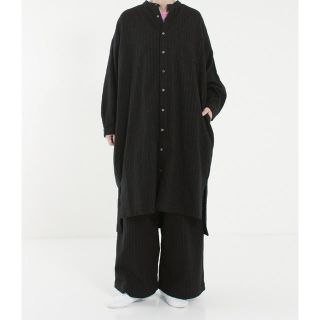 ネストローブ(nest Robe)のコットンウールバンドカラーチュニック(ひざ丈ワンピース)