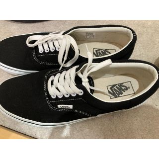 ヴァンズ(VANS)のvans era ブラック 26センチ(スニーカー)