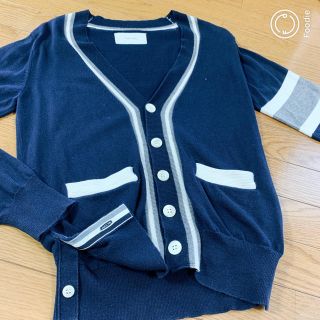 トムブラウン(THOM BROWNE)のトムグレイ⭐︎カーディガン⭐︎サイズL⭐︎TOM GREY⭐︎トムブラウン(カーディガン)