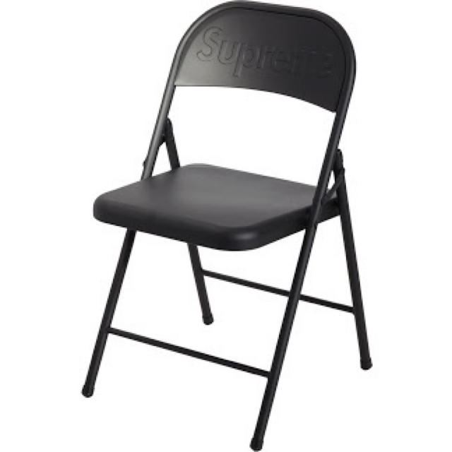 Supreme(シュプリーム)のSupreme Metal Folding Chair 椅子 Black 黒 インテリア/住まい/日用品の椅子/チェア(折り畳みイス)の商品写真