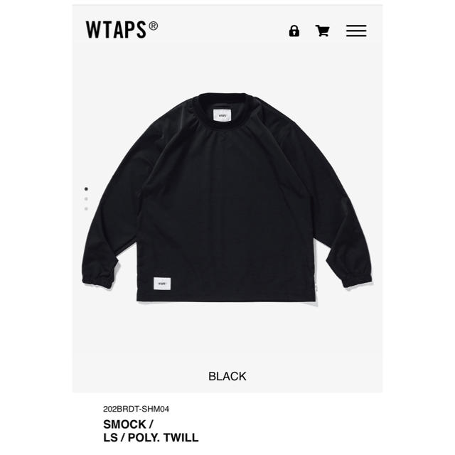 WTAPS 20AW SMOCK/LS/POLY.TWILL