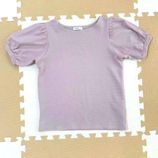 シマムラ(しまむら)のパフスリーブ カットソー ラベンダー(Tシャツ/カットソー(半袖/袖なし))