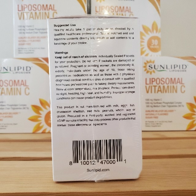 Sunlipid, リポソームビタミンC 30袋×6箱 リプライセル