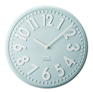 ブルーノ　掛け時計　ライトブルー(掛時計/柱時計)
