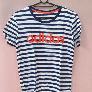 アディダス(adidas)のアディダス adidas Tシャツ　紺白ボーダー　セーラー(Tシャツ/カットソー(半袖/袖なし))