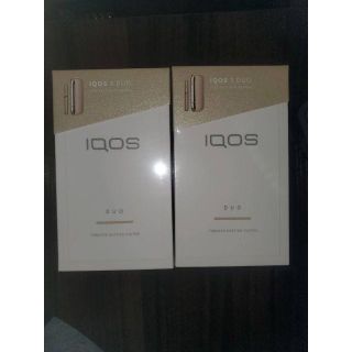 アイコス(IQOS)の【新品未開封】2個セット iqos 3 DUO キット ブリリアントゴールド 金(タバコグッズ)