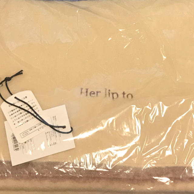 ❣️完売品❣️her lip to Two-tone Message Stole 1