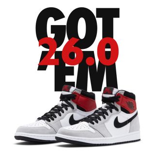 ナイキ(NIKE)のnike / air jordan 1 smoke grey / 26.0(スニーカー)