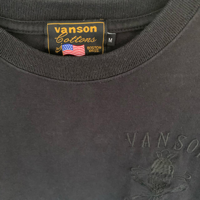 VANSON(バンソン)のVANSON Tシャツ　M BLACK メンズのトップス(Tシャツ/カットソー(半袖/袖なし))の商品写真