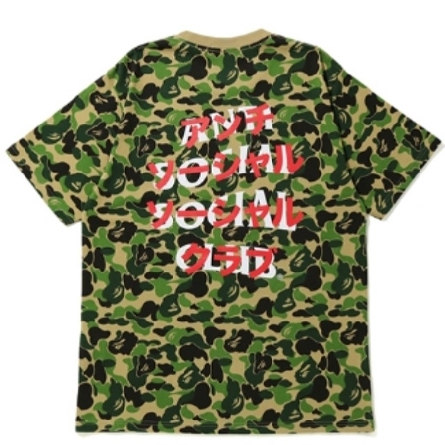 A BATHING APE(アベイシングエイプ)のBAPE × ASSC ABC CAMO TEE GREEN  M メンズのトップス(Tシャツ/カットソー(半袖/袖なし))の商品写真