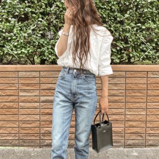 マウジー(moussy)の最終値下げ PLAIN JEANS STRAIGHT SLIM 24(デニム/ジーンズ)