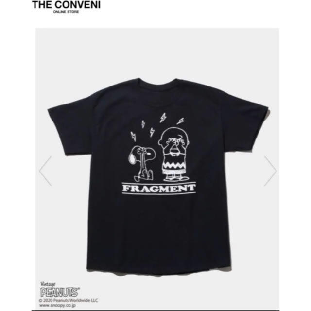 FRAGMENT(フラグメント)のTHE CONVENI FRAGMENT PEANUTS TEE BLACK  メンズのトップス(Tシャツ/カットソー(半袖/袖なし))の商品写真