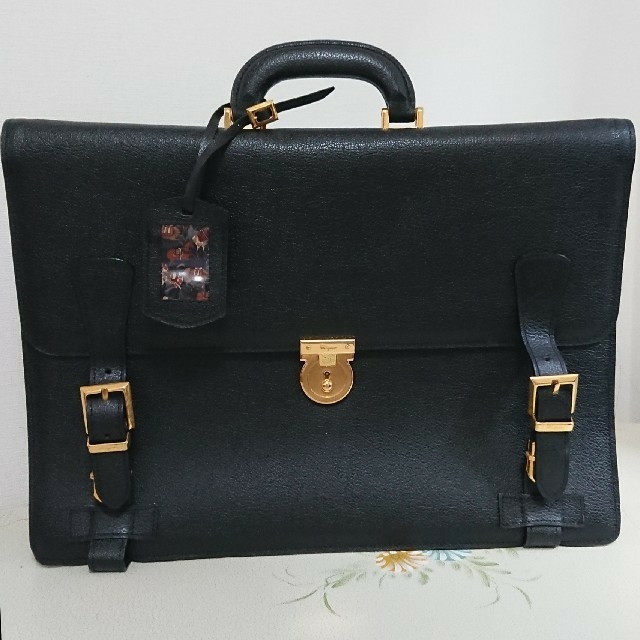 Salvatore Ferragamo(サルヴァトーレフェラガモ)の【超レア】♥️Ferragamo フェラガモ ビジネスバッグ 黒 新品未使用 メンズのバッグ(ビジネスバッグ)の商品写真