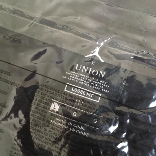 UNION JORDAN ユニオン ジョーダン Tシャツ ブラック Lサイズ 1