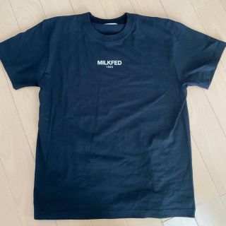 ミルクフェド(MILKFED.)のMILKFED.  ブラック Tシャツ トップス(Tシャツ(半袖/袖なし))