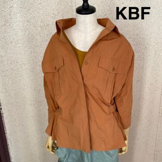 ケービーエフ(KBF)の【KBF 】ミリタリー　シャツジャケット　レンガ色(ミリタリージャケット)