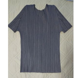 プリーツプリーズイッセイミヤケ(PLEATS PLEASE ISSEY MIYAKE)のプリーツプリーズ 半袖 グレー(カットソー(半袖/袖なし))