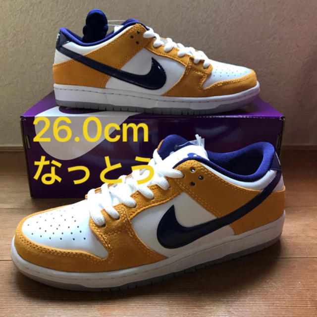 メンズNIKE SB DUNK LOW "PURPLE-LASER ORANGE"