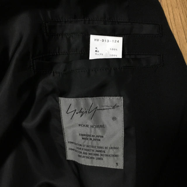 Yohji Yamamoto(ヨウジヤマモト)のヨウジヤマモト フード コート 抜染 ウールギャバ　18aw メンズのジャケット/アウター(モッズコート)の商品写真