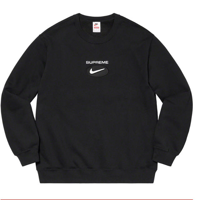 スウェットSupreme Nike Jewel Crewneck black Ｌ