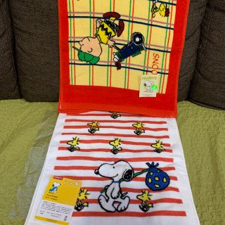 ピーナッツ(PEANUTS)のスヌーピー　フェイスタオル　ピーナッツ　2枚セット　未使用品(タオル)