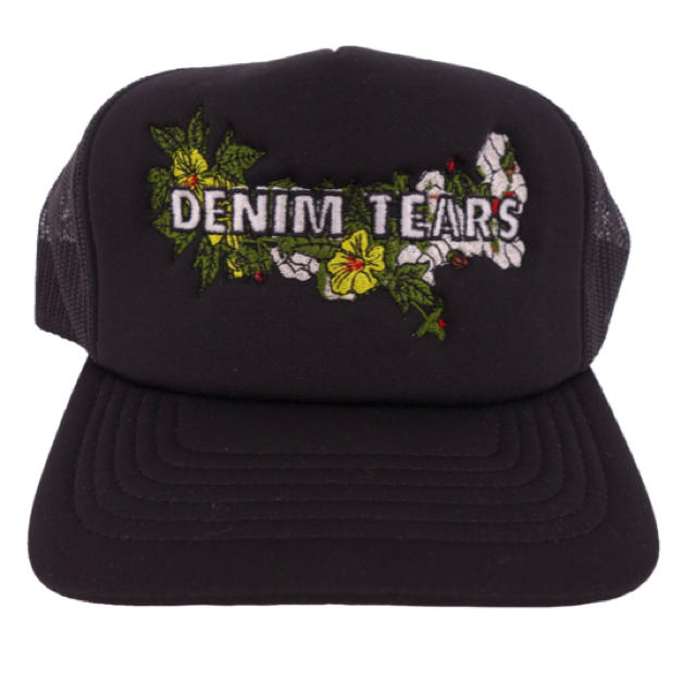 denimtears embroidered floral logo帽子