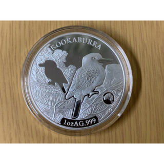 カワセミ　クッカバラ　エリザベス女王　1オンス　1ドル　銀貨(貨幣)
