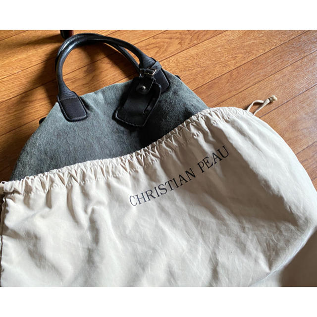 CHRISTIAN PEAU(クリスチャンポー)のクリスチャンポー がま口ショルダーバッグ 墨色 レディースのバッグ(ショルダーバッグ)の商品写真