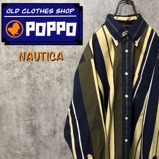 ノーティカ(NAUTICA)の【シン様専用】ノーティカ☆USA製ワンポイント刺繍ロゴマルチストライプシャツ(シャツ)