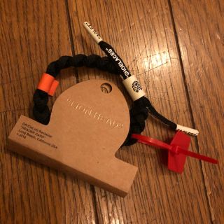 オフホワイト(OFF-WHITE)のoff white ブレスレットOff-Clat RASTACLAT ブラック(ブレスレット)