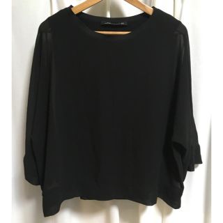 ザラ(ZARA)のZARA シースルートップス(カットソー(長袖/七分))