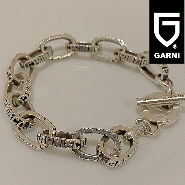 ガルニ GARNI シルバー925 総ロゴ ブレスレット | hartwellspremium.com