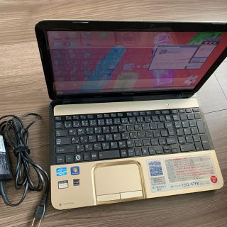 トウシバ(東芝)の年始処分特価　Windowz10更新済 東芝 TOSHIBA T552/47FK(ノートPC)