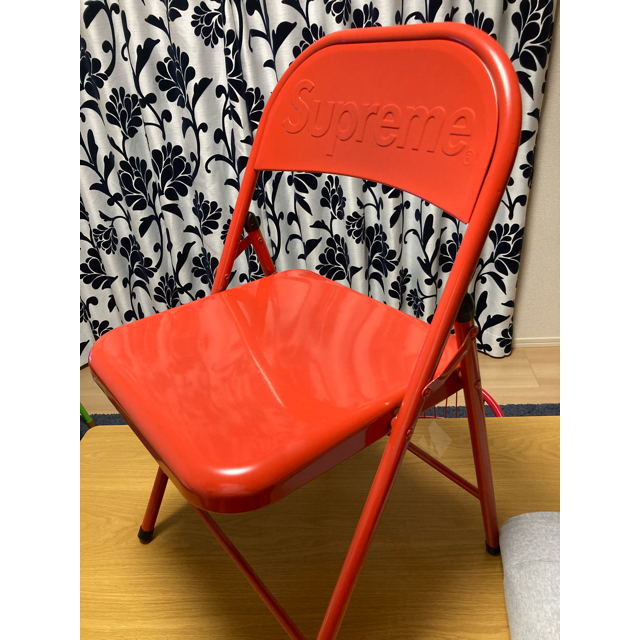 激安特注 赤いパイプ椅子 ロッキングチェア