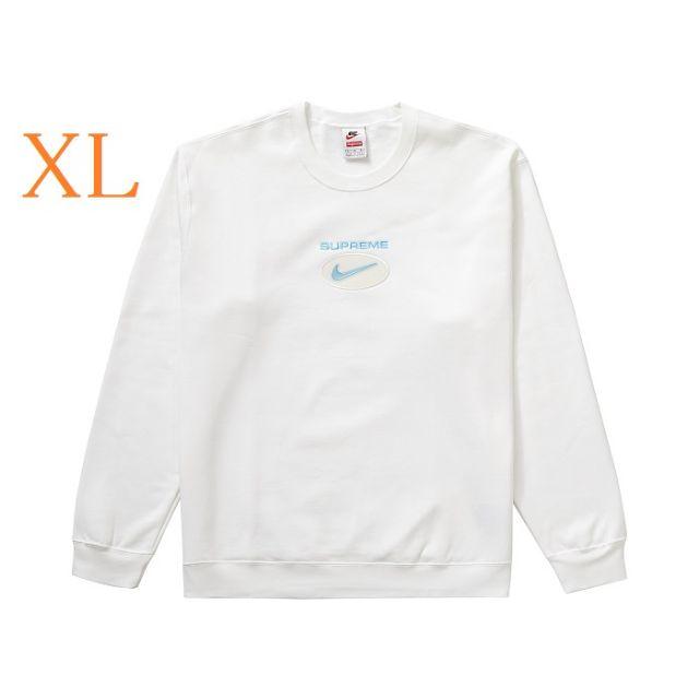 supreme nike jewel crewneck white XL