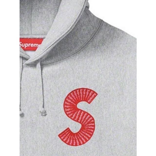 Supreme(シュプリーム)のSupreme S Logo Hooded Sweatshirt XL Grey メンズのトップス(パーカー)の商品写真