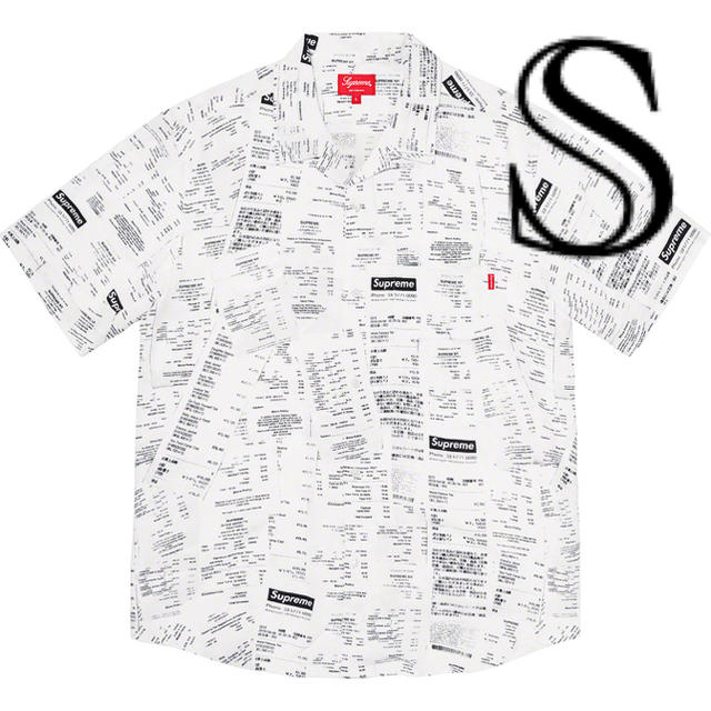 Supreme  Receipts Rayon S/S Shirt whiteトップス