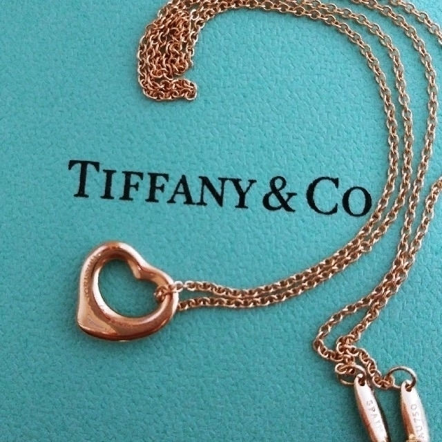 TIFFANYCo. ティファニー K Kネックレス オープンハート