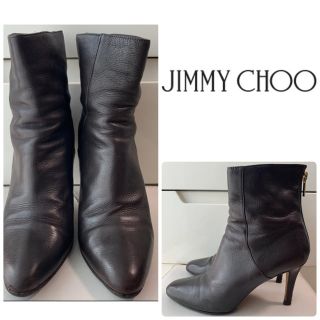 ジミーチュウ(JIMMY CHOO)のジミーチュウ　ダークブラウンレザー　ブーツ(ブーツ)