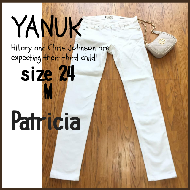 YANUK(ヤヌーク)のヤヌーク yanuk デニム ジーンズ  24 M パトリシア ホワイト レディースのパンツ(デニム/ジーンズ)の商品写真