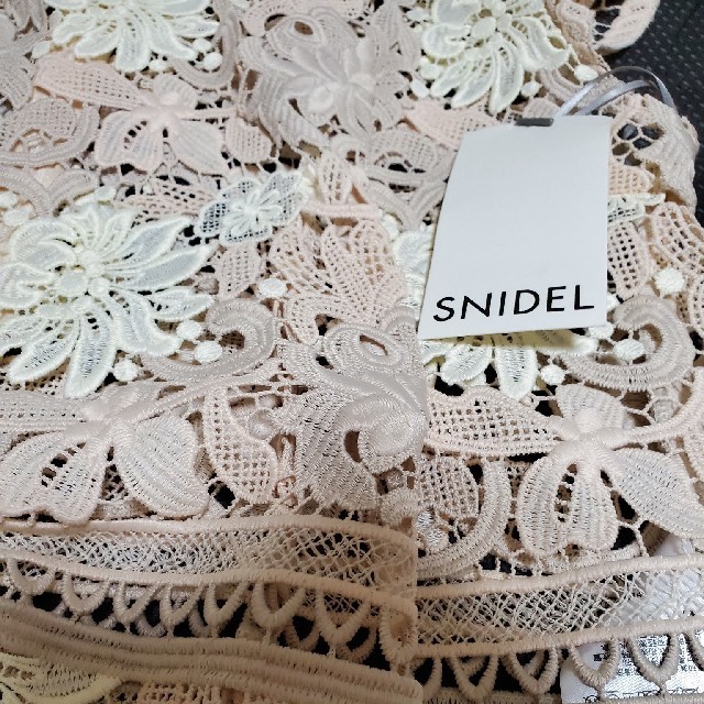 SNIDEL(スナイデル)のスナイデル　レースフリルブラウス レディースのトップス(シャツ/ブラウス(半袖/袖なし))の商品写真