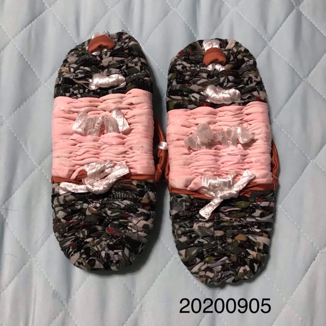 裂き織りワラジ　レディースサイズ  フリーサイズ  レディースの靴/シューズ(下駄/草履)の商品写真