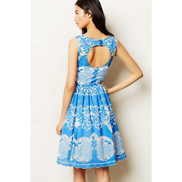 Anthropologie Azure Lace Dress ワンピースワンピース